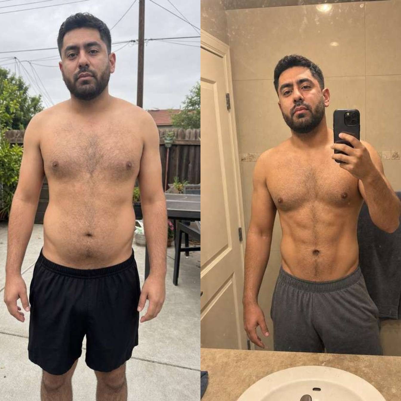 Andre before and after