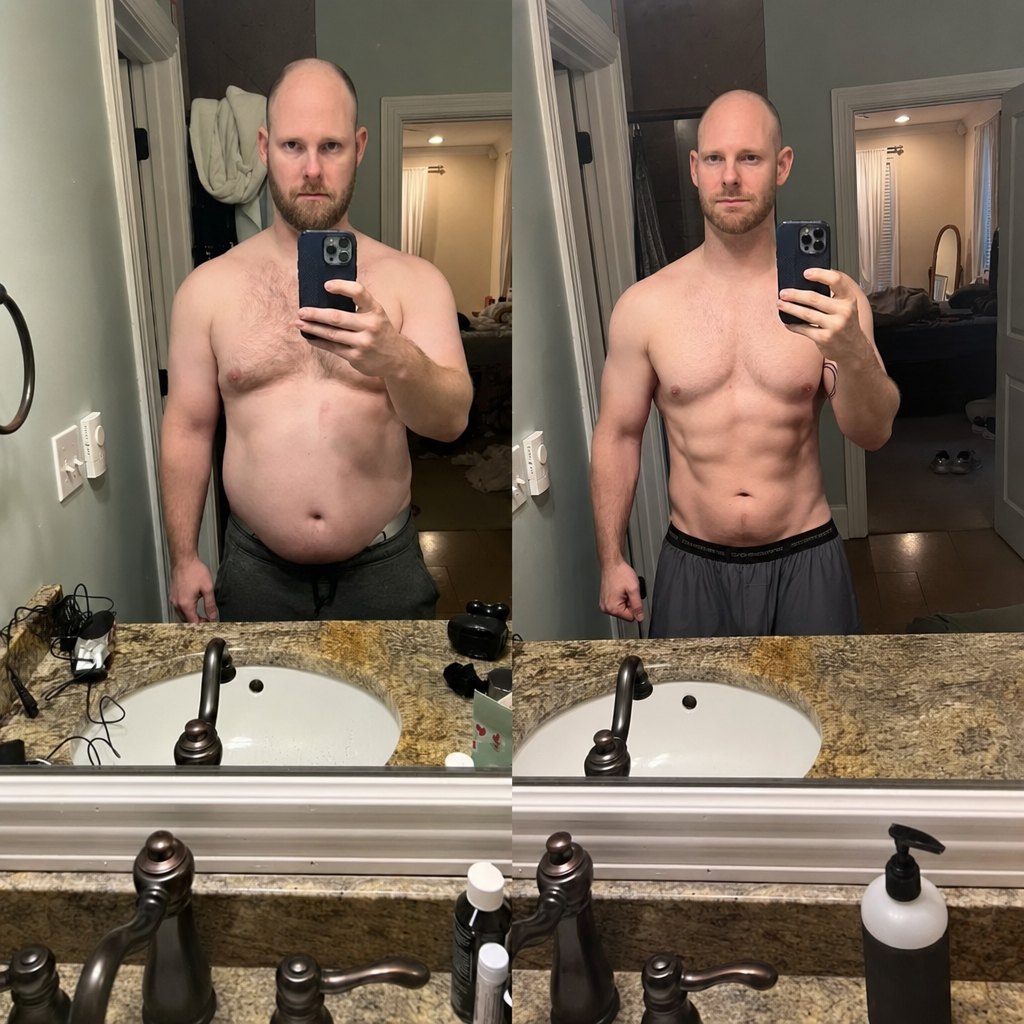 Brad before and after
