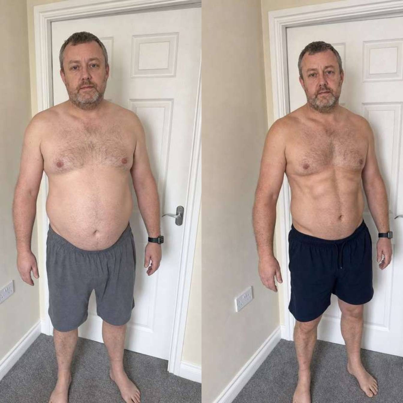 Gavin before and after