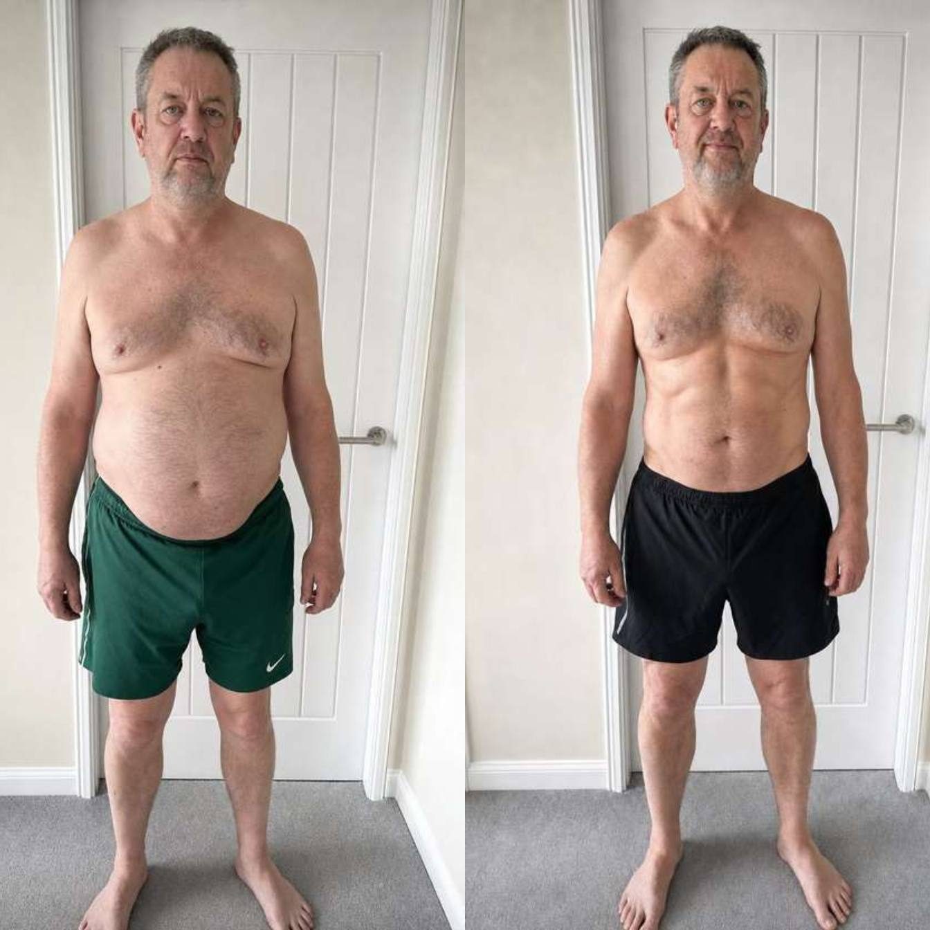 Greg before and after