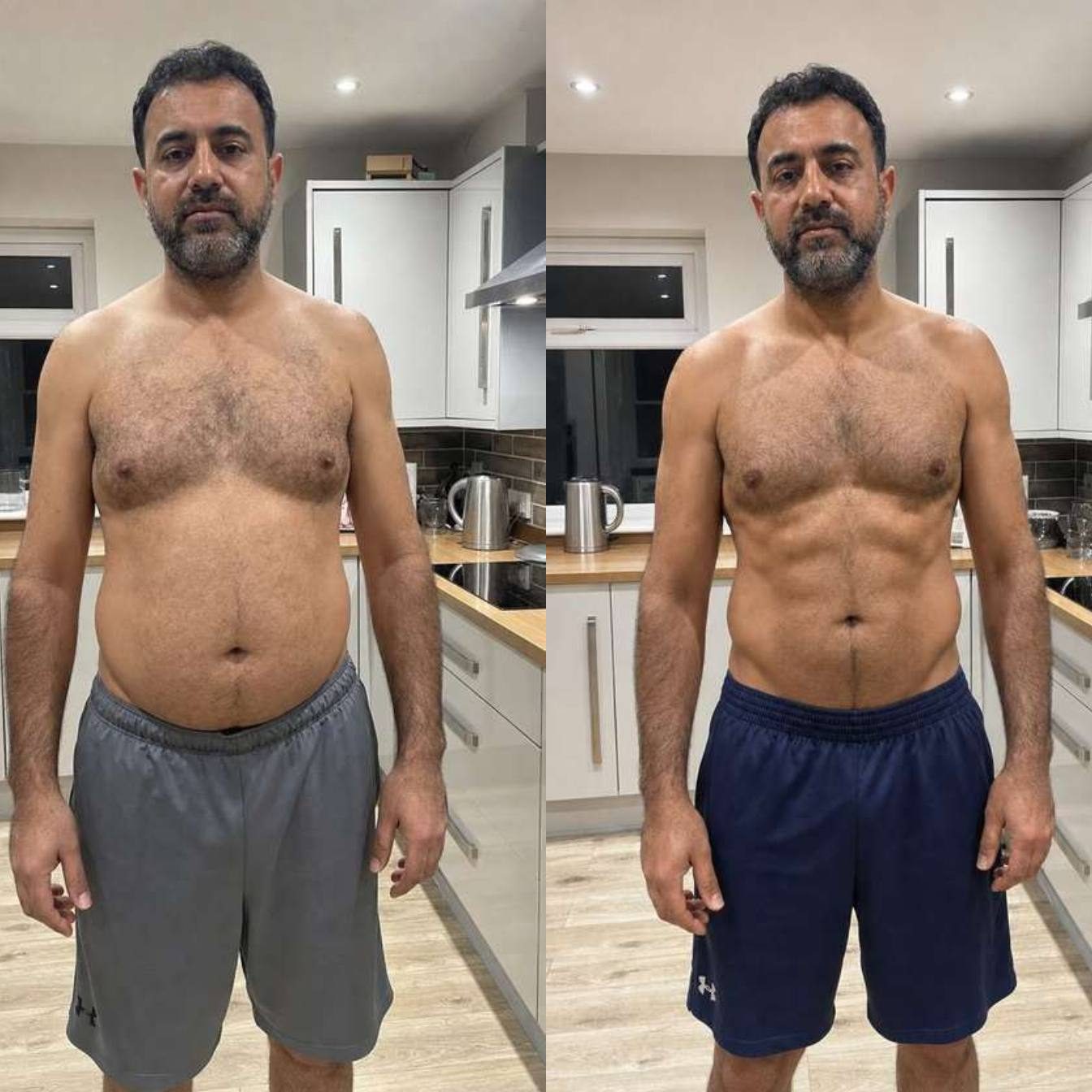 Hassan before and after