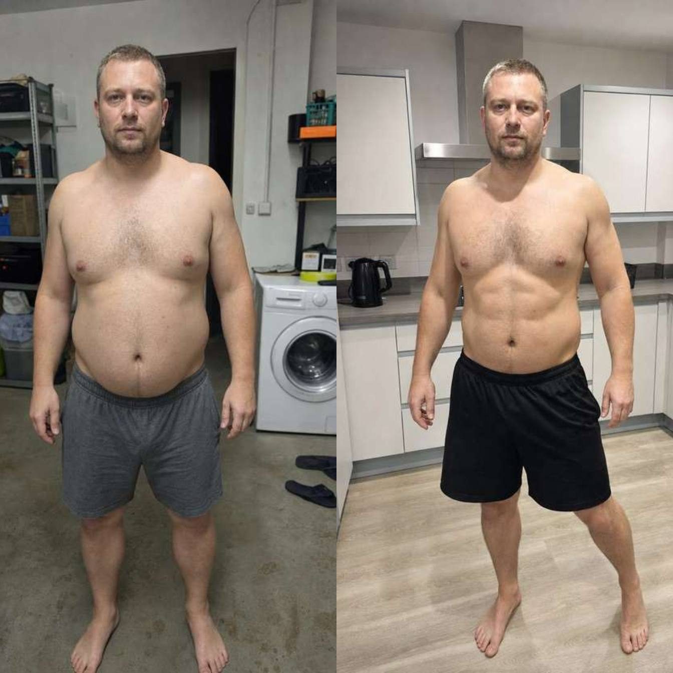 Oskar before and after