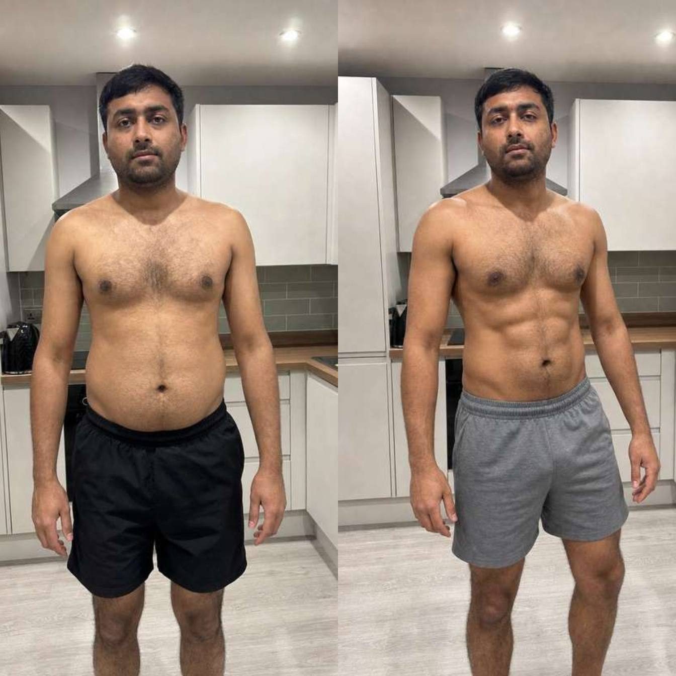 Raj before and after