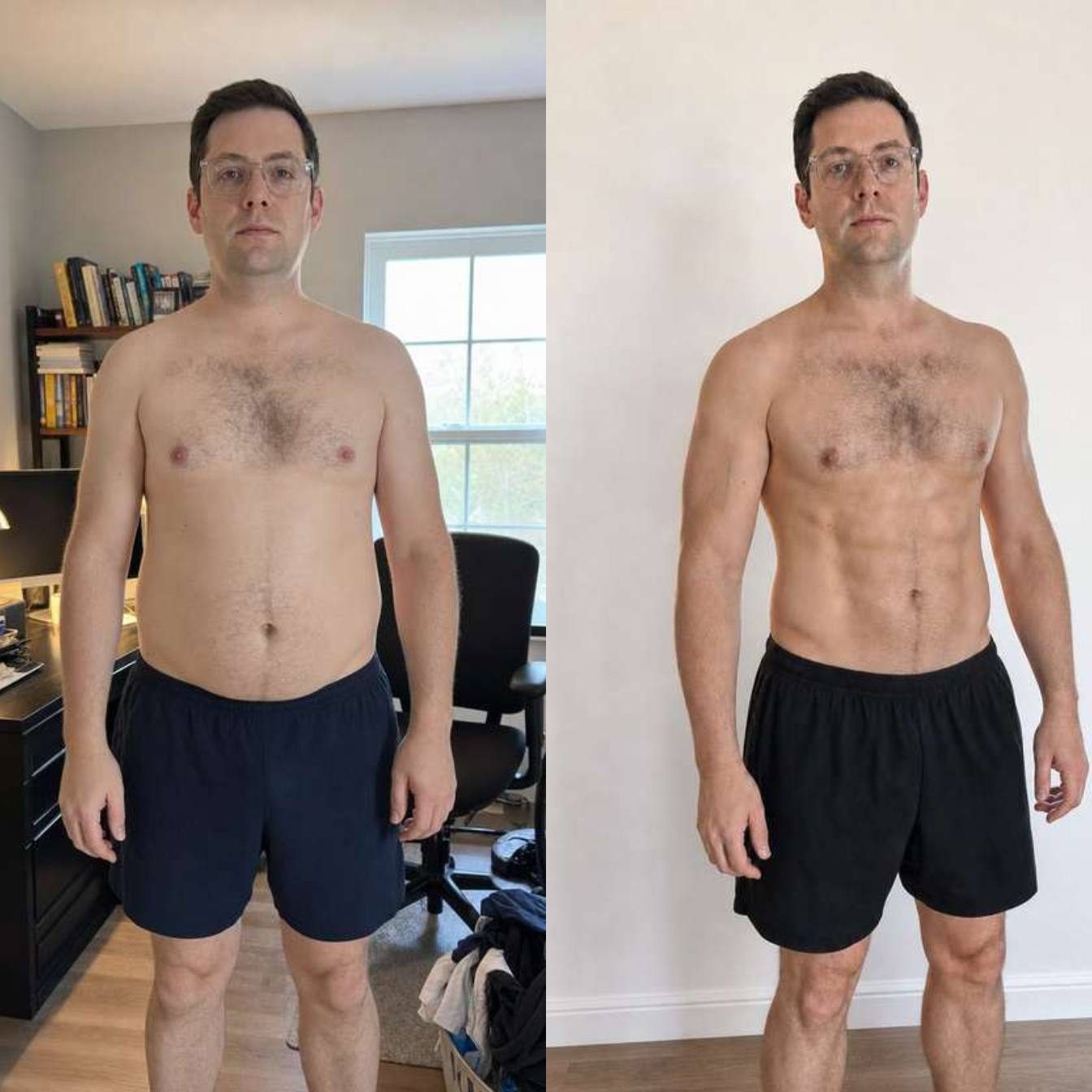 Sam before and after