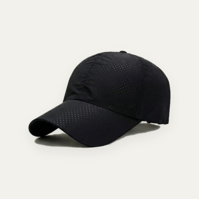 Black training cap